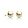 Enchanting Ball Stud Earrings / Long Post / 14K Gold