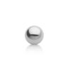 Glistening Ball Stud Earrings / 14K White Gold