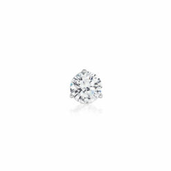 Chic and Characteristic Round Zirconia Stud Earrings - 4mm
