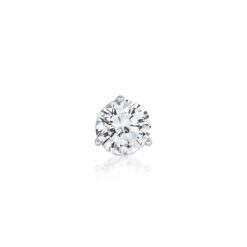 Chic and Characteristic Round Zirconia Stud Earrings - 5mm