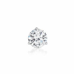 Chic and Characteristic Round Zirconia Stud Earrings - 6mm