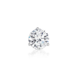 Chic and Characteristic Round Zirconia Stud Earrings - 6.75mm