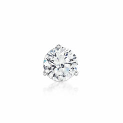 Chic and Characteristic Round Zirconia Stud Earrings - 8mm