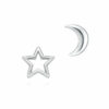 星星與月亮針飾耳環