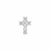 Sparkling Cross Stud Earrings