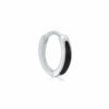 Suave Black Hoop Earrings